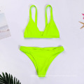 2021 New Backless Sexy Underwear Triangle Cup No Steel Ring Underwear Beautiful Back Bra Set